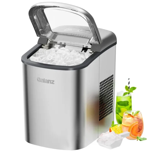Galanz glci26sra3a 26 lbs Freestanding Ice Maker Silver