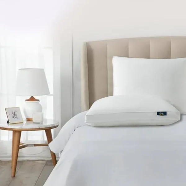 Serta White Down Fiber Side Sleeper Pillow - Jumbo