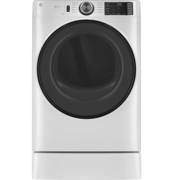 GE 7.8 Cu. ft. White Smart Front Load Electric Dryer