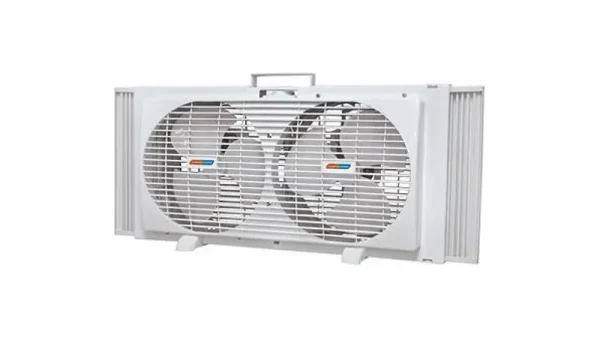 Twin 9" White Window Fan | Big Lots