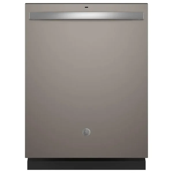 GE Top Control with Plastic Interior Dishwasher with Sanitize Cycle & Dry Boost Slate
