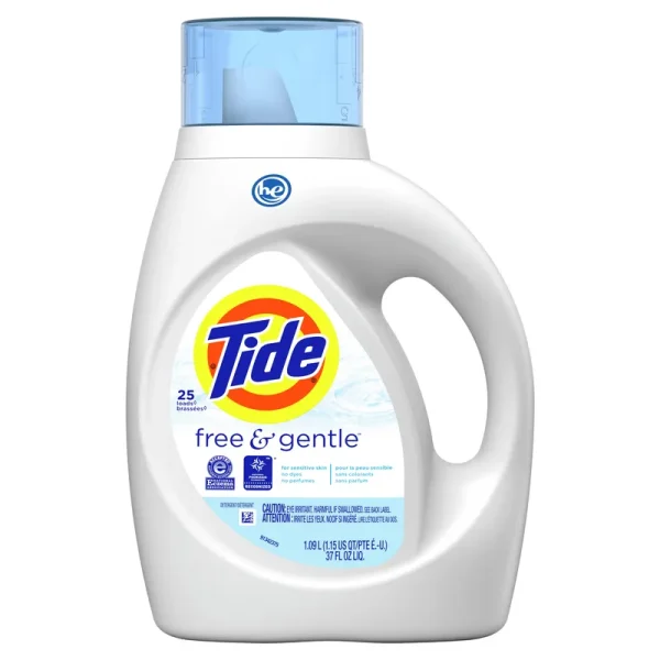 Tide Detergent, Free & Gentle - 1.09 l (1.15 qt) 37 fl oz