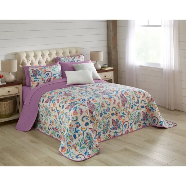BrylaneHome Reversible Quilted Bedspread