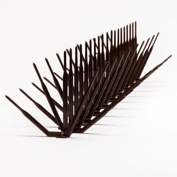 Bird B Gone BBG2000-7BRN-10 Brown Plastic Bird Spike - 10 ft. x 7 in.