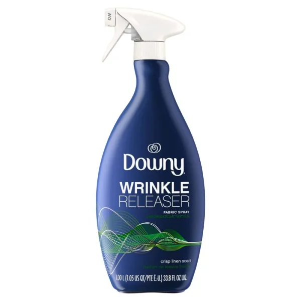 Downy Wrinkle Releaser, Crisp Linen Scent, Fabric Spray - 33.8 fl oz