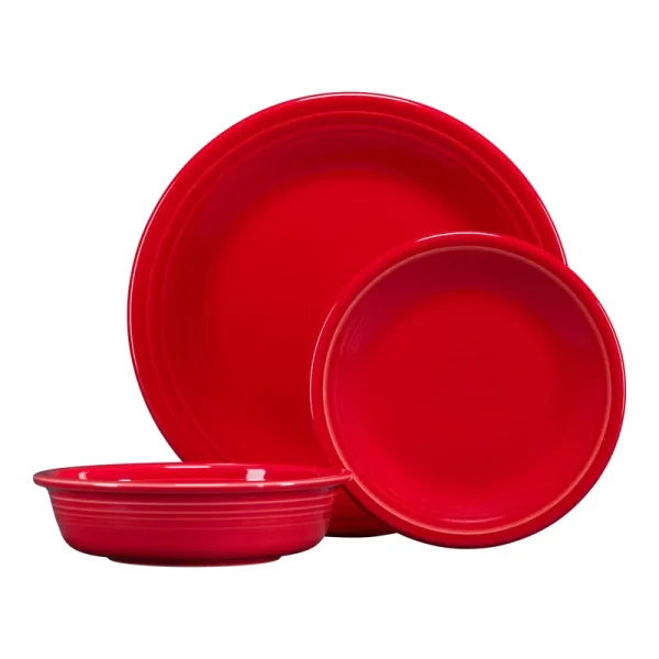 Fiesta 3-Piece Classic Place Setting - Scarlet