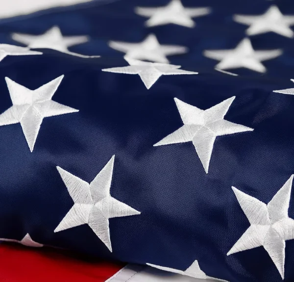 DANF Flag American Flag 6x10 ft: Longest Lasting US Flag, Made from Nylon, Embroidered Stars, Sewn Stripes, Brass Grommets, UV Protection
