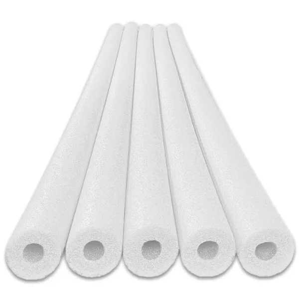 Oodles of Noodles Deluxe Foam Pool Swim Noodles - 5 Pack 52 inch Wholesale Pricing Bulk White