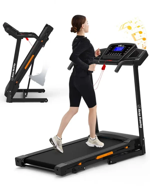 BTMWAY Foldable Treadmills for Home Clearance, Portable Treadmills Small Space Foldable, Running Treadmill with Handles, Walking Pad Treadmill with 330 lb Capacity, 3.5HP Walking Pad with Incline