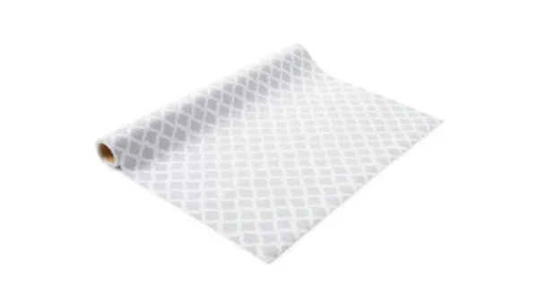 Con-Tact Brand 18''x 4' Talisman Glacier Gray Grip Prints Non-Adhesive Shelf Liner