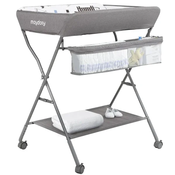 Maydolly Portable Height Folding Baby Changing Table
