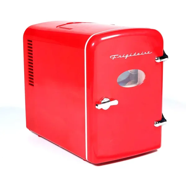Frigidaire 9-Can Mini Retro Fridge, Red
