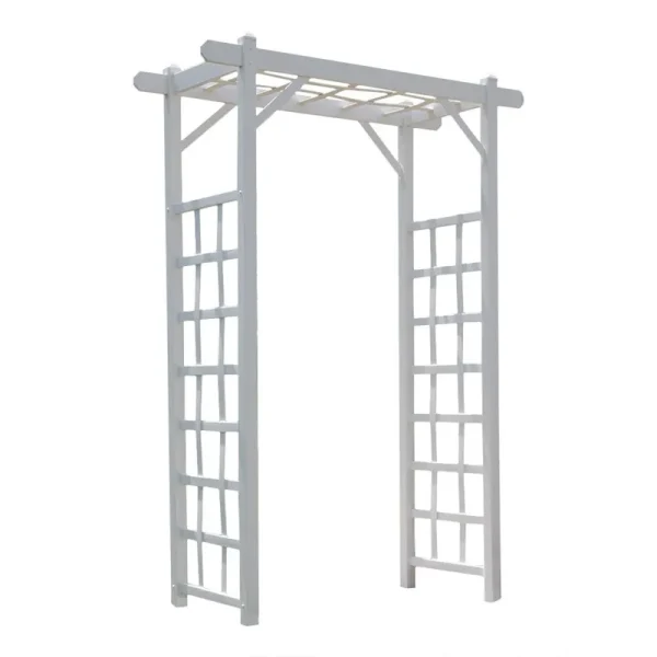 Dura-Trel Elmwood 85" Vinyl Arbor - White