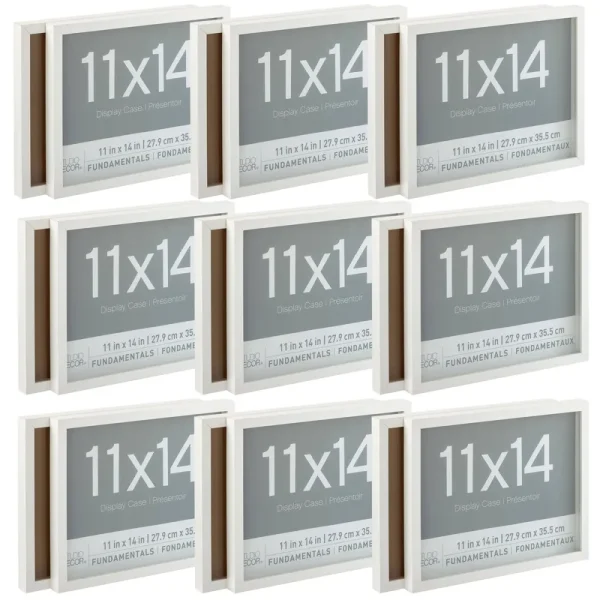 2-Pack White 11" x 14" Shadow Boxes, Fundamentals by Studio D��cor