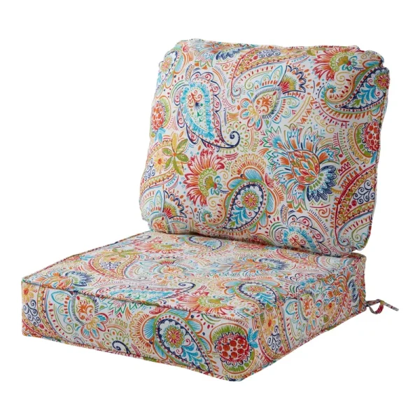 Greendale Home Fashions Outdoor Deep Seat Cushion Set Jamboree
