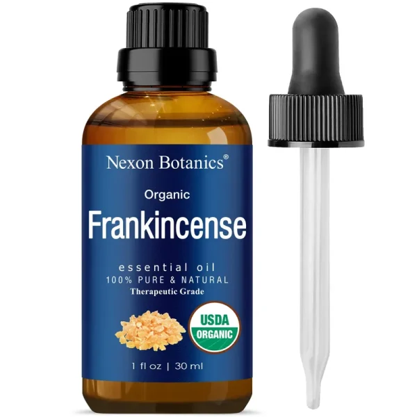 Organic Frankincense Essential Oil 30 ml - Boswellia Serrata - Natural, Pure Frankincense Oil for Diffuser, Aromatherapy - Therapeutic Grade - Skin