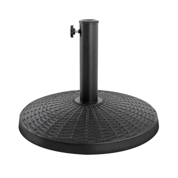 21 lbs. Aluminum Patio Umbrella Base in Black
