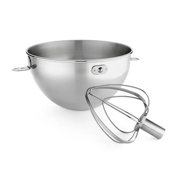 Kitchenaid 3 Quart Stainless Steel Bowl & Combi - Whip - KN3CW