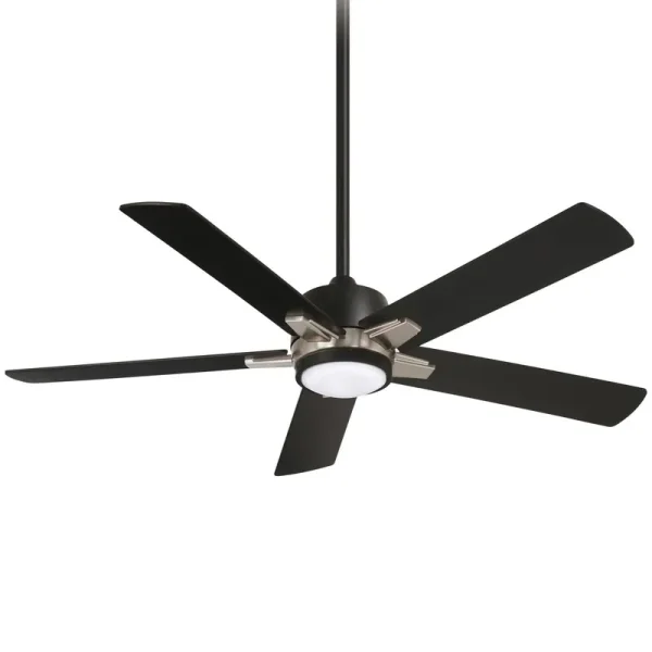 Minka-Aire F619L-CL/BN Stout 54" Ceiling Fan, Coal