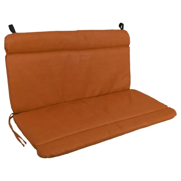 Blazing Needles Oudoor Loveseat Glider Cushion (1 Piece Seat and Back) - Cinnamon