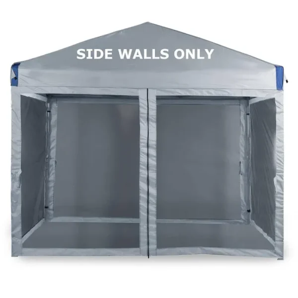 10 ft. x 10 ft. Gray Universal Pop Up Canopy Tent Mosquito Mesh Screen