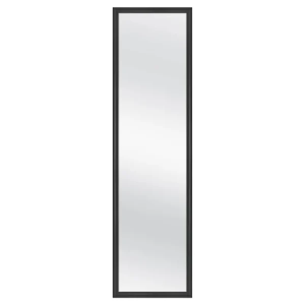 13.5" x 49.5" Framed Door Mirror Black - Room Essentials