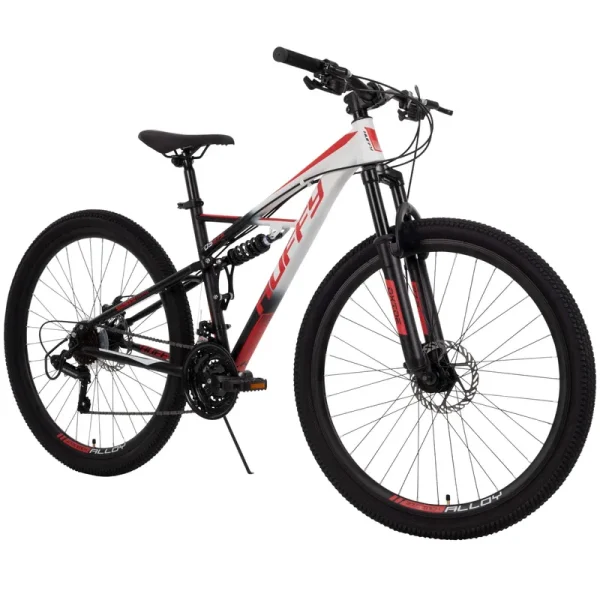 27.5 Inch Oxide Mens Mountain Bike. White - Dual Suspension 21-Speed