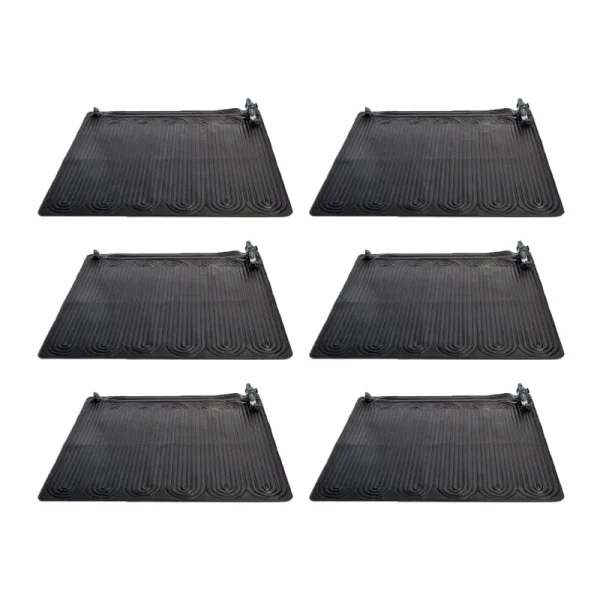 Intex 28685E Above Ground Swimming Pool Water Heater Solar Mat Black 6 Pack