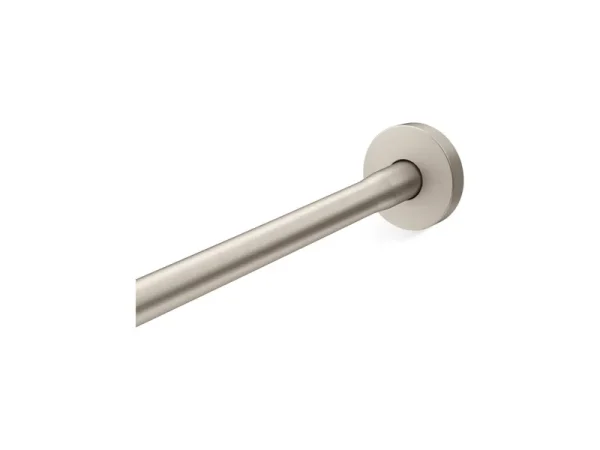 Kohler 9351 Expanse Curved Shower Rod Contemporary Design, Vibrant Brushed Nickel