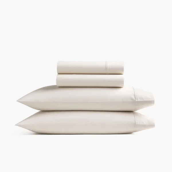 Under The Canopy Organic Sateen Sheet Set Cream / Twin XL