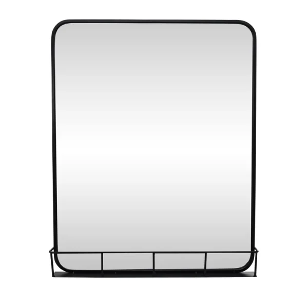 Allen + Roth 24-in x 30-in Black Framed Bathroom Vanity Mirror