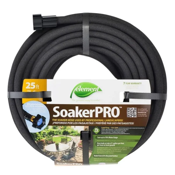 Lowe's 3/8-in x 25-ft-Duty Kink Free Rubber Black Soaker Hose