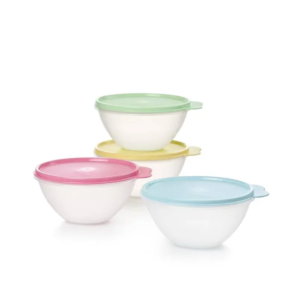 Tupperware Wonderlier 4 Pack 3.25 Cup Container Set - Vintage