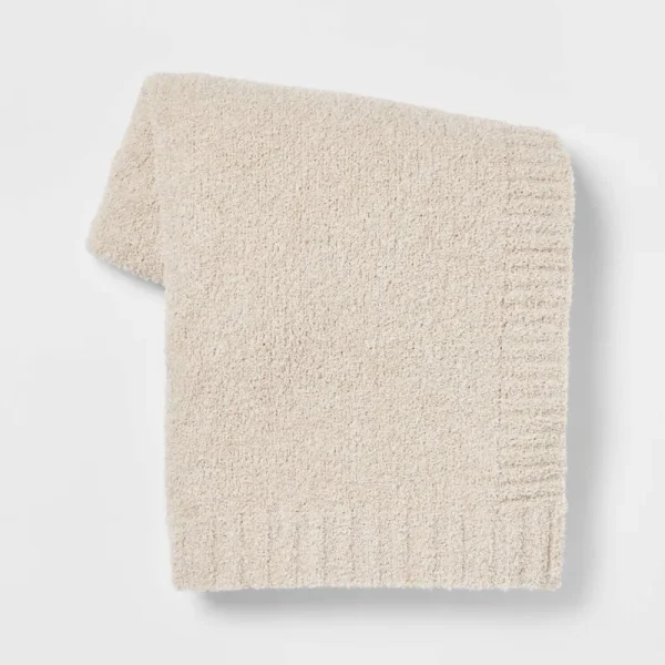 Cozy Knit Throw Blanket Neutral - Threshold