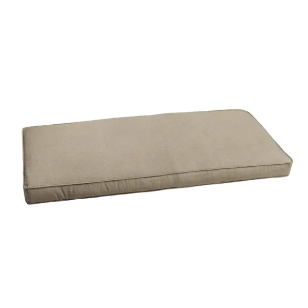 Outdoor Sunbrella Seat Cushion Birch Lane Size: 2" H x 60" W x 19" D, Fabric: Ivory