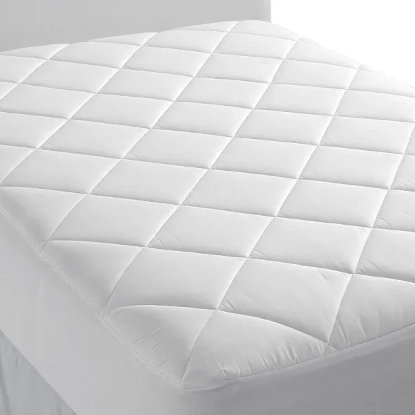 Lands' End 400 Thread Count Supima Cotton Mattress Pad, White, Twin