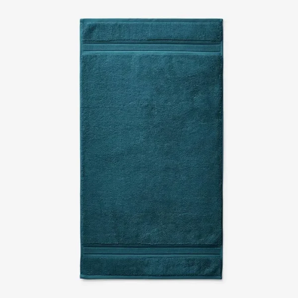 Company Cotton Deep Teal Solid Turkish Cotton Bath Mat