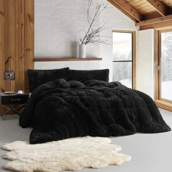 Byourbed Alaskan Winters - Coma Inducer Oversized Queen Comforter - Black