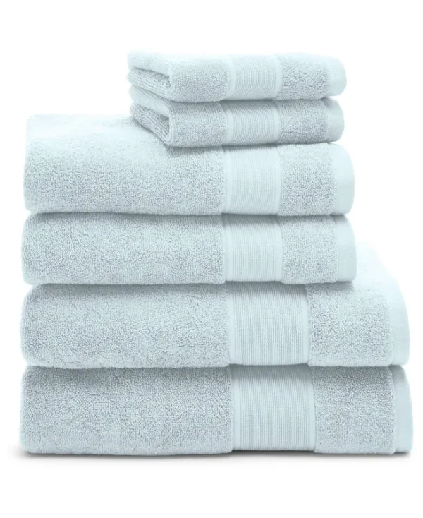 Lauren Ralph Lauren Sanders 6-Piece Towel Set - Solid Lagoon Blue