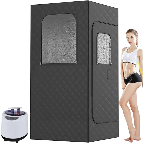 VitaLiving Portable Sauna Tent for Home, Sauna Box Personal Steam Sauna with 1000W 2.6L Steamer, Indoor Sauna Steam Room, at Home Sauna Kits Saunas