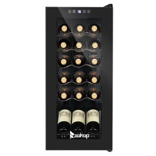 Ktaxon 18 Bottle Compressor Wine Cooler Freestanding Wine Fridge, Fast Cooling, Low Noise