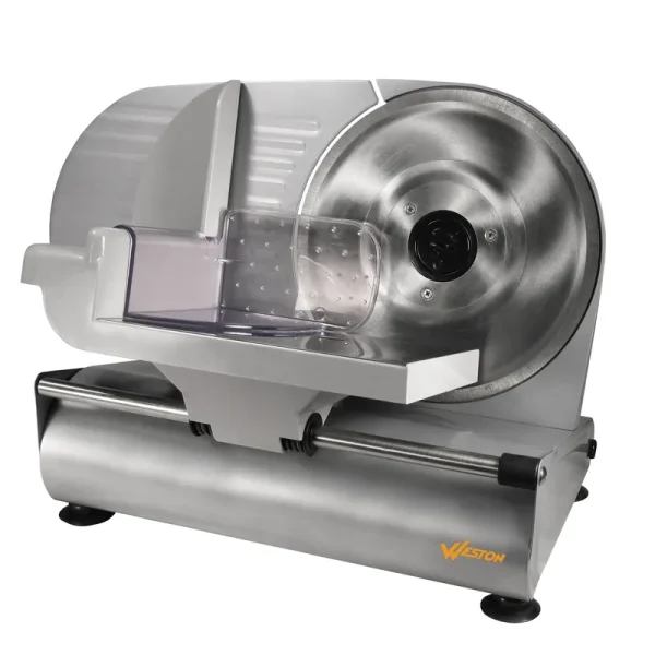 Weston Electric Corded Home Meat and Vegetable Slicer, Silver, 9"