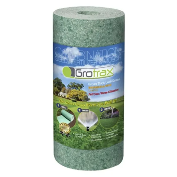 Growtrax New Lawn 200 ft Grass Seed Roll - Bermuda