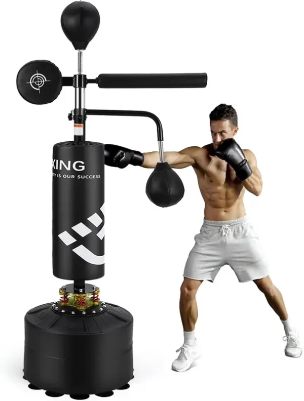 Yeshouse 5 - in - 1 Freestanding Punching Bag with Stand �?adjustable Height Boxing Bag for Adults & Kids, Reflex Bar, Speed Bags, Hitting Target, Heavy Kickboxing Bag
