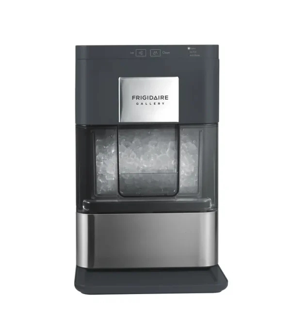 Frigidaire Nugget Ice Maker EFIC256, Countertop Nugget Ice Machine with Transparent Window, Nugget Ice Maker with 44 lb. Capacity, Auto Self Cleaning Ice Maker Machine, Black