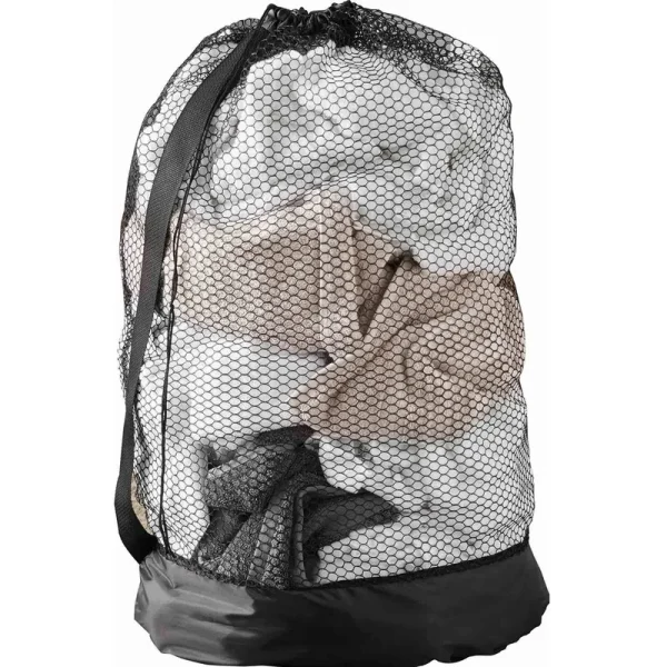 Mainstays Heavy-Duty Mesh Black Laundry Duffel Bag