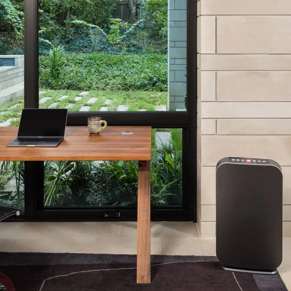 Alen - BreatheSmart Flex HEPA-Silver Air Purifier - Carbon Black