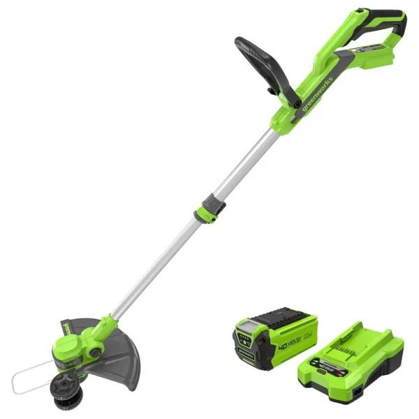 Greenworks 40V 13-inch Cordless String Trimmer / Edger (Gen 2), 2.0Ah USB Battery and Charger Included