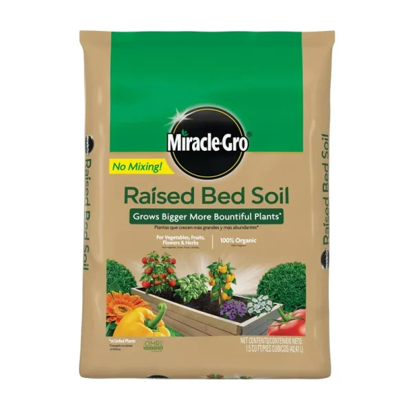 Miracle Gro Raised Bed Soil 1.5 Cu. ft.