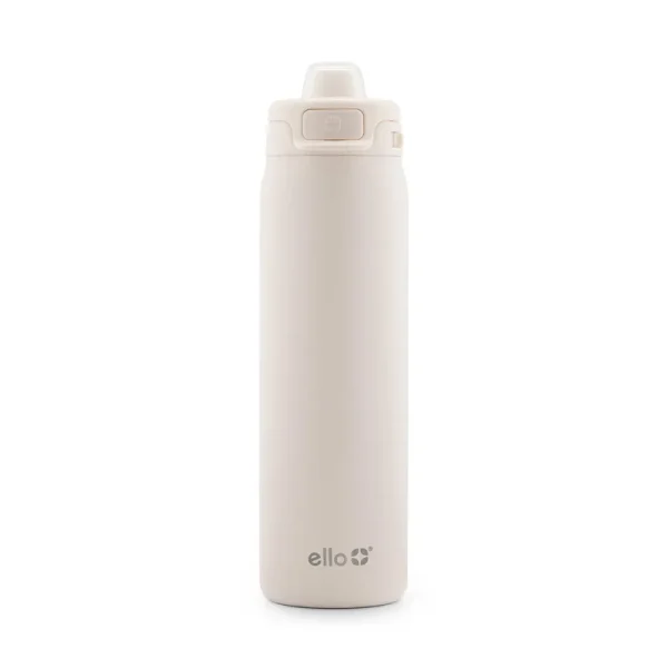 Pop & Fill Stainless Steel Water Bottle - 22oz / Cream